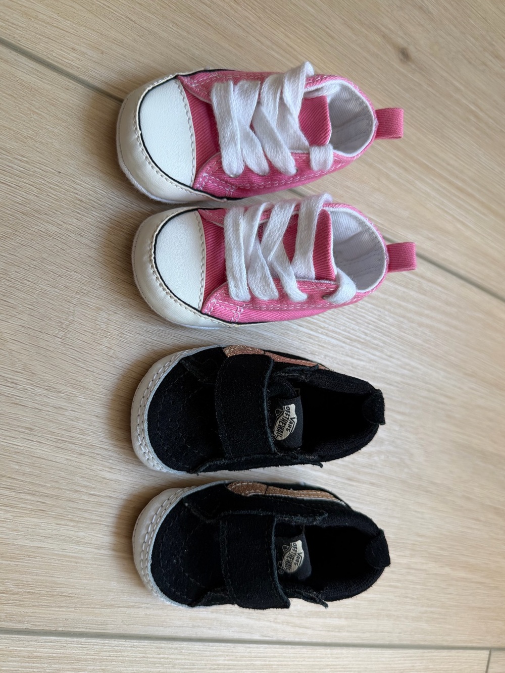 Baby Girl Crib Shoes - Converse & Vans